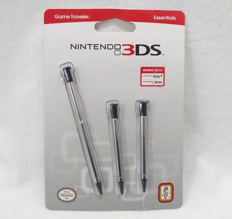 Nintendo 3DS Extendable Styluses Pack Of Three Fits & Dsi Official Licensed Prod