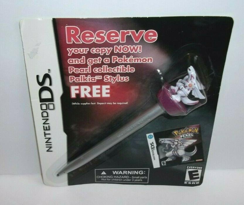 Nintendo DS Pokemon Pearl Collectible Palkia Stylus New in Package NIP