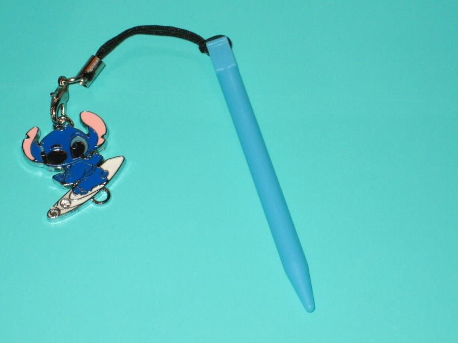 (Aqua Blue) Nintendo 3DS Stylus With Surf Stitch Charm Attached