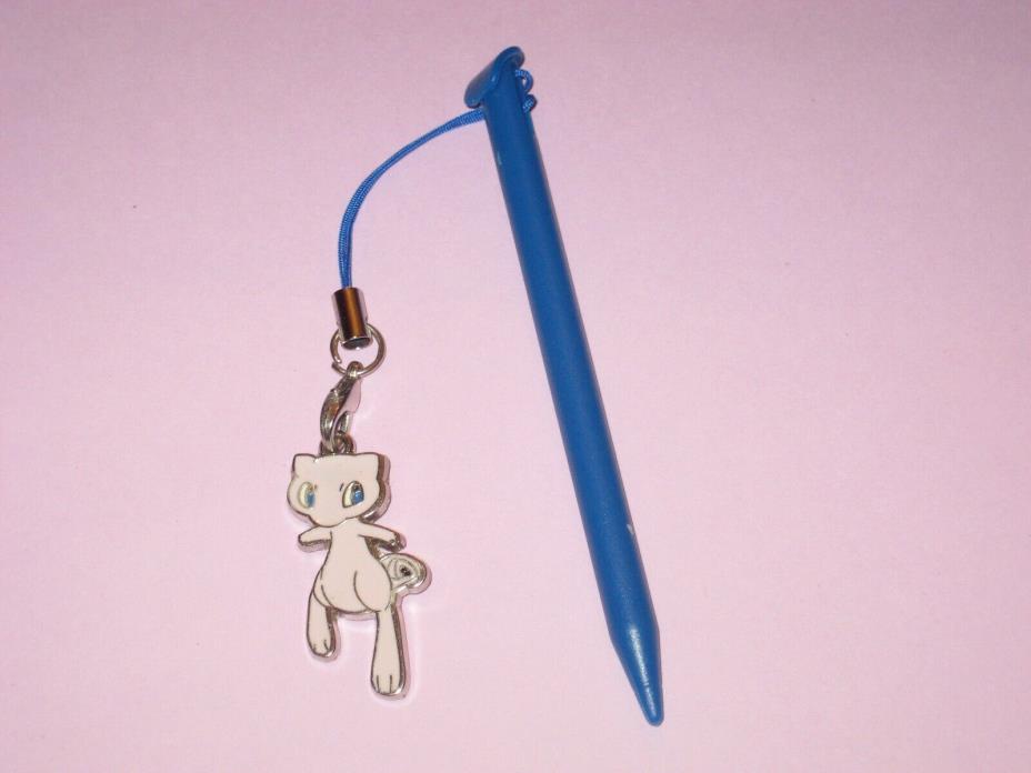 (Blue) Nintendo New 3DS XL Stylus With Pokemon Mew Charm Attached