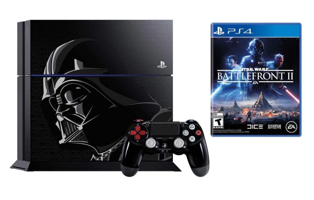 Sony PlayStation 4 PS4 Star Wars Limited Edition Darth Vader & Battlefront II