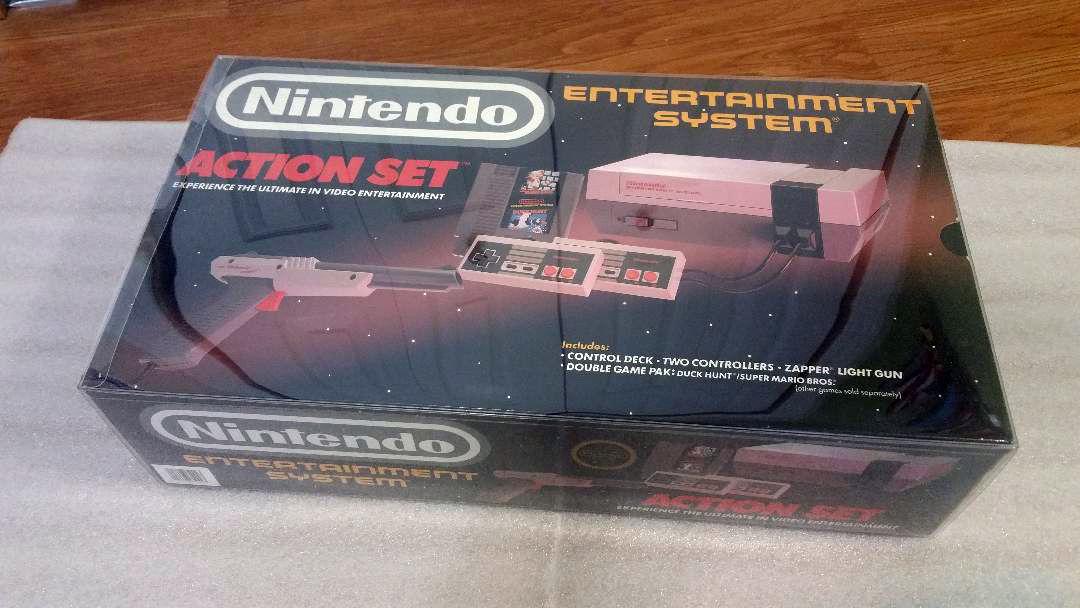 Nintendo Entertainment System NES Action Set (Gray Zapper) Brand New Mint (Rare)