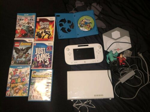 Wii U Black W/games And Infinity Playable Characters 8gb No Cords Or Controller