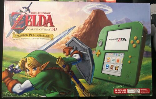 Nintendo 2DS Link Edition Green Handheld Console Zelda Ocarina of Time