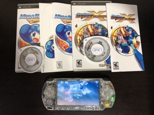 Sony PSP 2000 Slim 1GB Memory Mega Man Powered Up Mega Man Maverick Hunter X