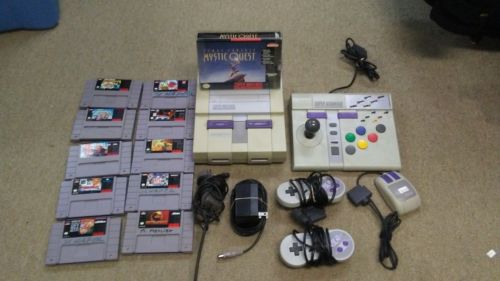 Super Nintendo SNES Bundle Console Controller and games with extra units