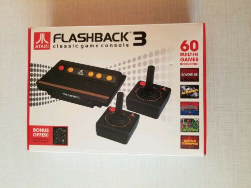 ATARI FLASHBACK 3 Classic Game Console 60 Game Plug Play TV