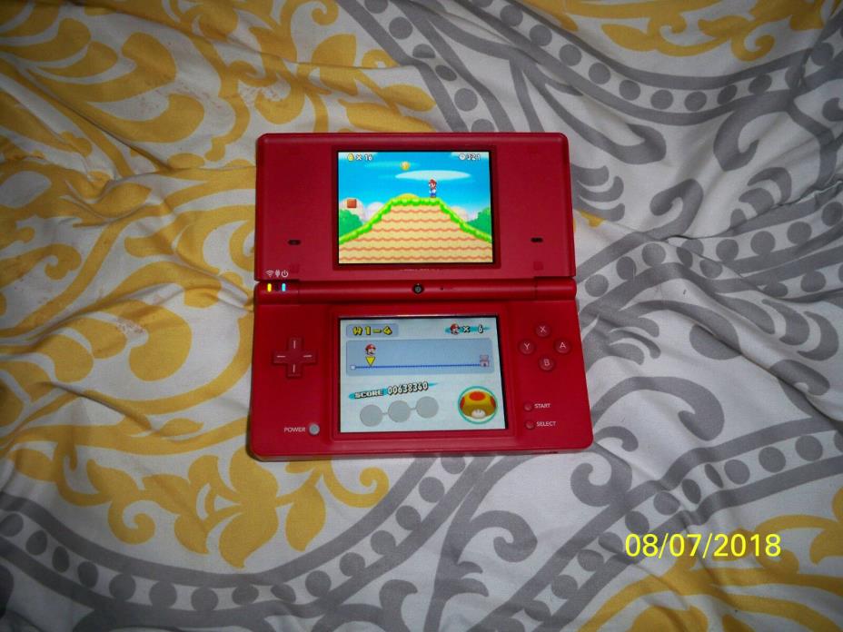 Nintendo DSI game system RED