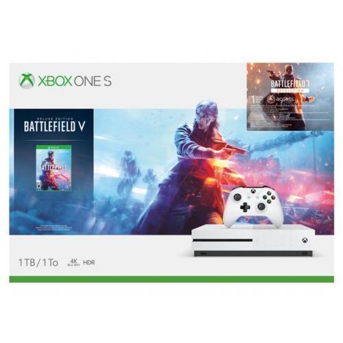 Brand New Microsoft Xbox One S 1TB Console Battlefield 5 V Bundle 4K Free game