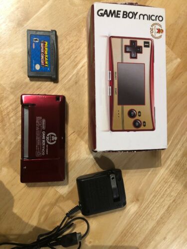 RARE Nintendo Gameboy Micro Famicom Color Console 20th Anniversary Tested F/S