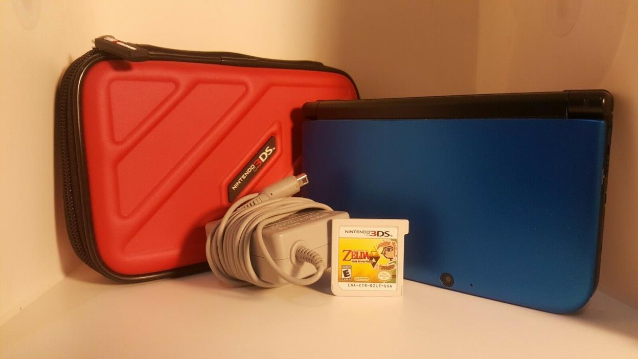 Nintendo 3DS XL Blue with Case and 1 Game