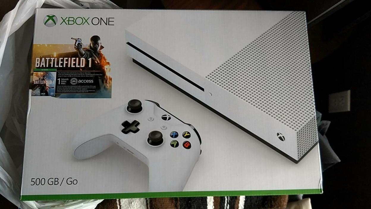 Microsoft Xbox One S Battlefield 1 Bundle 500GB White Console