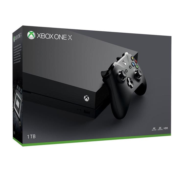 Xbox One X 1TB Black Console System - Brand New