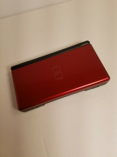 Nintendo DS Lite Crimson Red & Black Handheld System Console Only .Broken