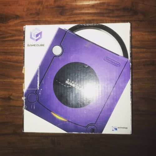 Nintendo GameCube Indigo Console Complete In Box NTSC DOL-001 (Purple)