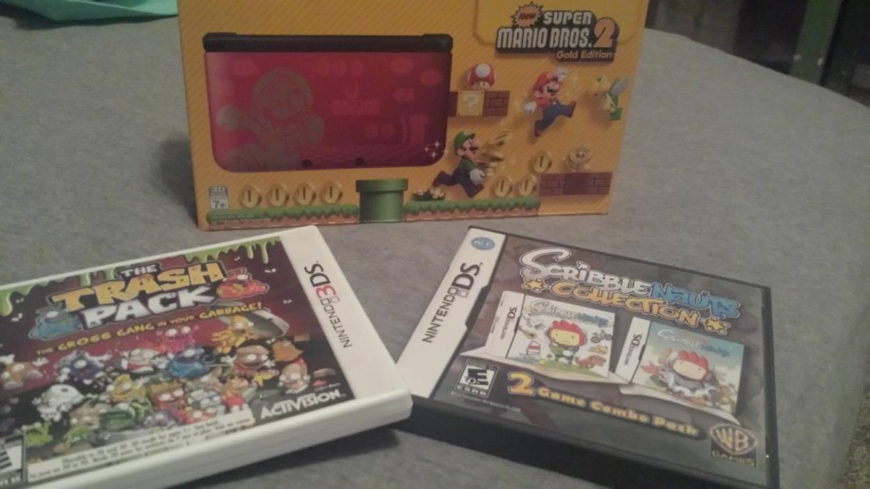 Nintendo 3DS XL Limited Edition Super Mario Bros 2 System In Original Box