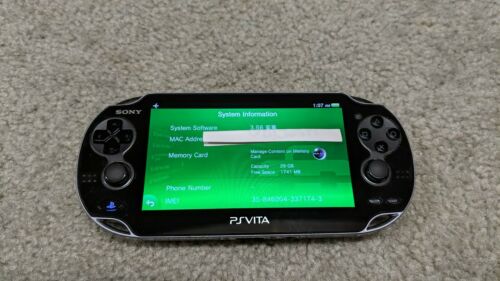 PS Vita PlayStation System 1101 OLED 3.68 Henkaku Retro 32GB SD2Vita Retro Games