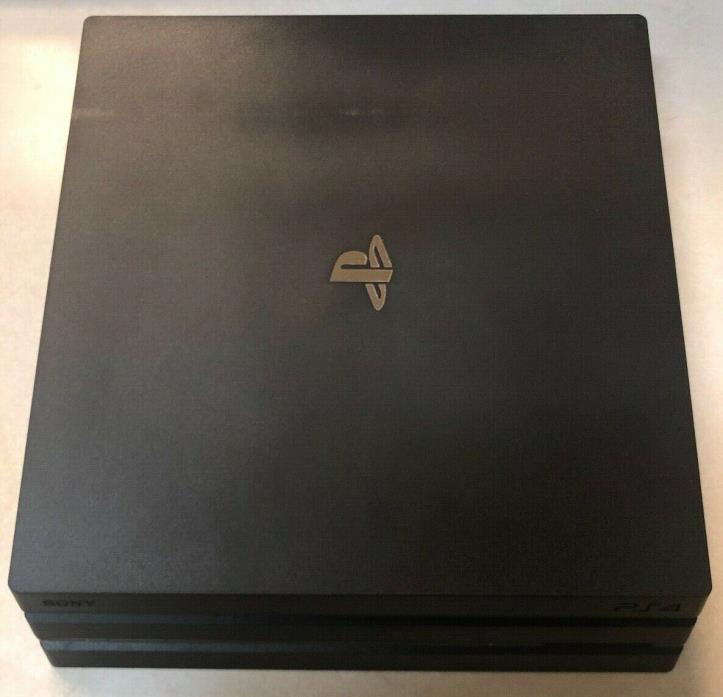 USED 10/10 Sony Playstation 4 PS4 Pro 1TB Console Jet Black In Box Excellent