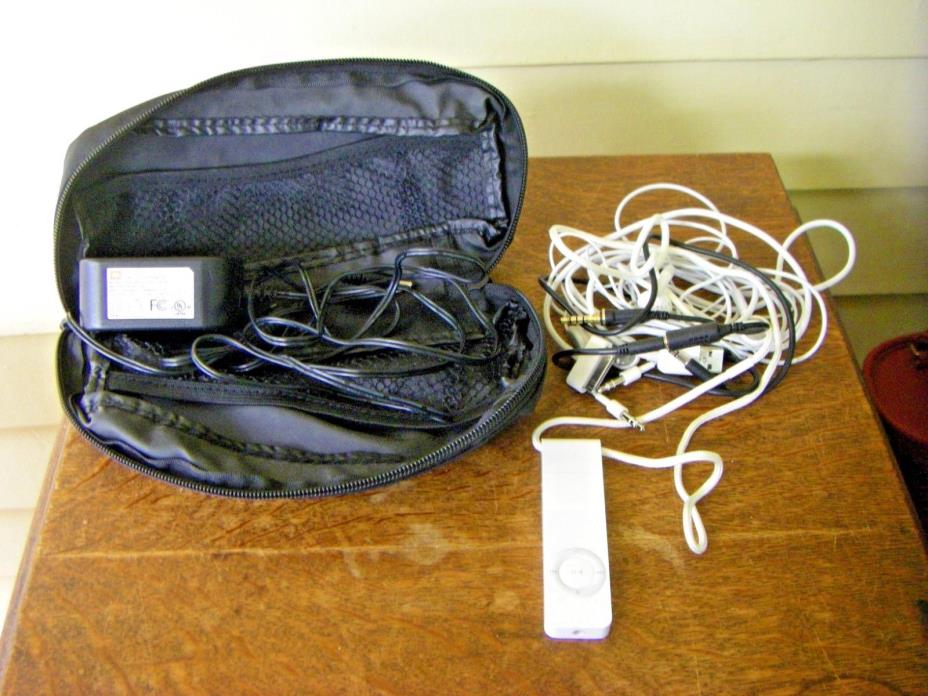 Early White IPOD with Case and Cords