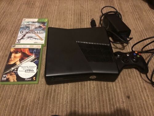 Xbox 360 S Slim Edition 4GB Black Console With Games