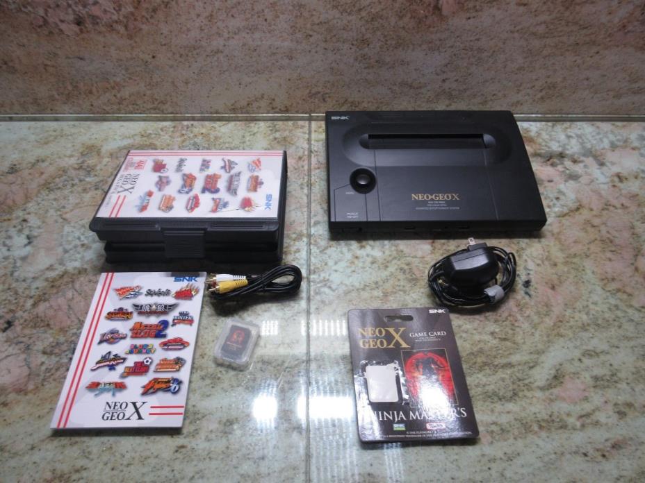 NEO GEO X GOLD CONSOLE NG-001 AES USA VIDEO GAME SYSTEM NINJA MASTERS ONLY