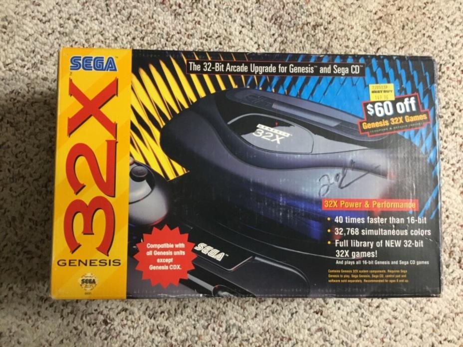 Sega Genesis 32X Console Complete in Box + Virtua Racing + Bonus Cable TESTED