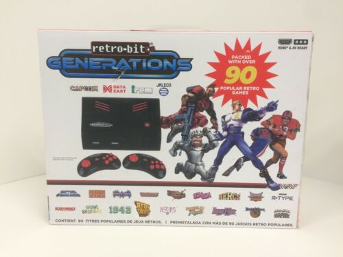 Retro-Bit Generations - Plug and Play Game Console Red/Black 90 plus Retro Games
