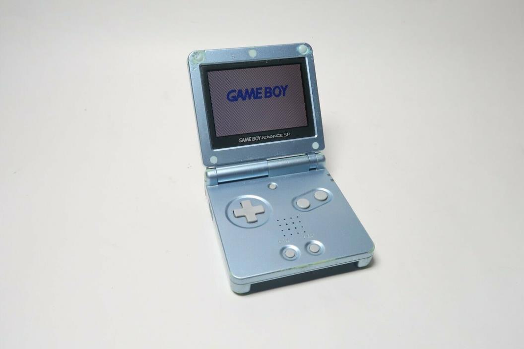 Game Boy Advance SP, Pearl Blue, AGS 101 Model. Tested.