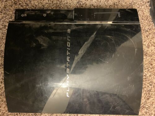 Sony PS3 PlayStation 3 Black  Console - FOR PARTS OR REPAIR