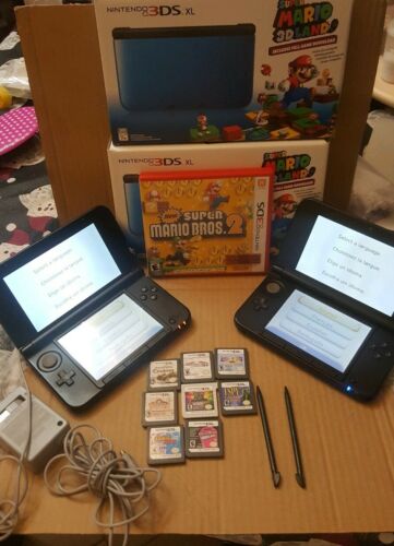 Two Nintendo 3DS XL Bundle plus 13 games! (1 owner)