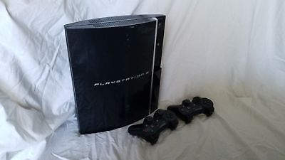 Sony PlayStation 3 Slim Launch Edition 120GB Black Console Wireless Controllers