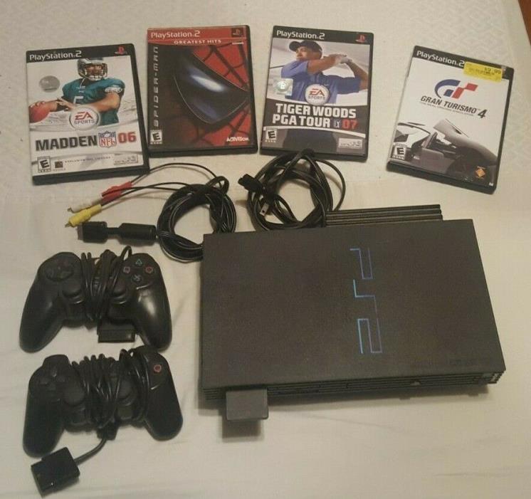 Sony PlayStation 2 (SCPH-39001) Black Console