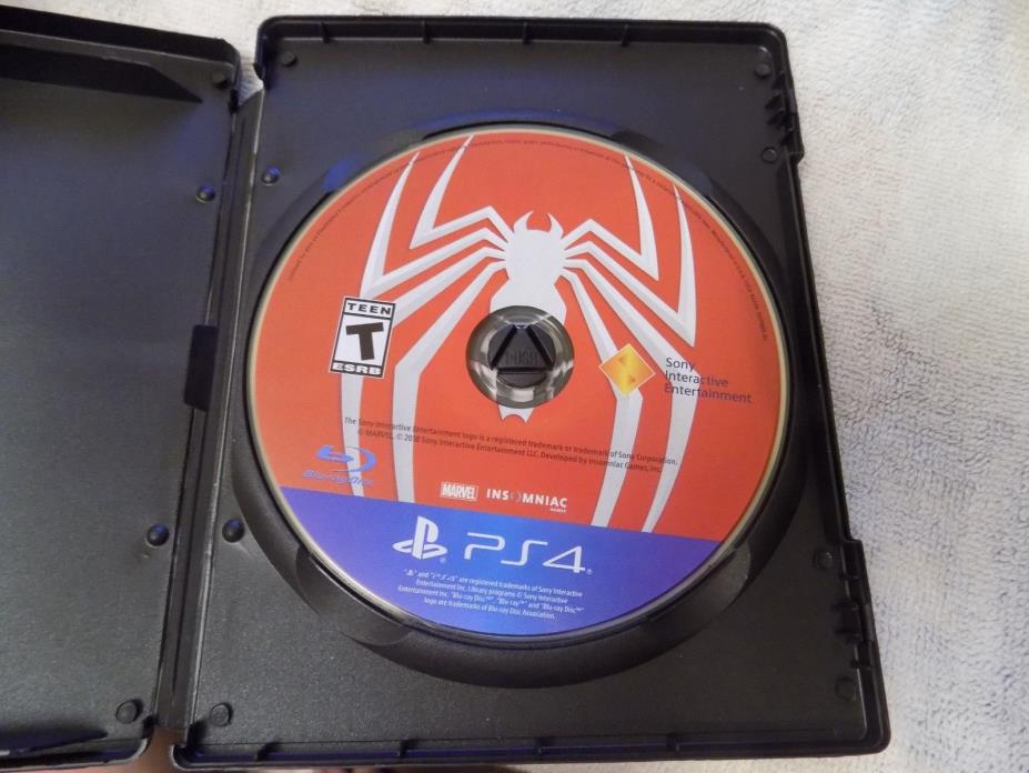 Spider-Man (PlayStation 4, 2018) DISC ONLY Same Day Shipping