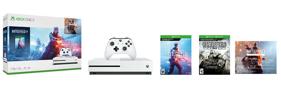 1DAY LISTING - NEW - Xbox One S 1TB - Battlefield V Deluxe Edition Bundle - NEW
