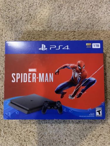 Sony PlayStation 4 Slim 1TB Spiderman Bundle PS4 Brand New In Box Console