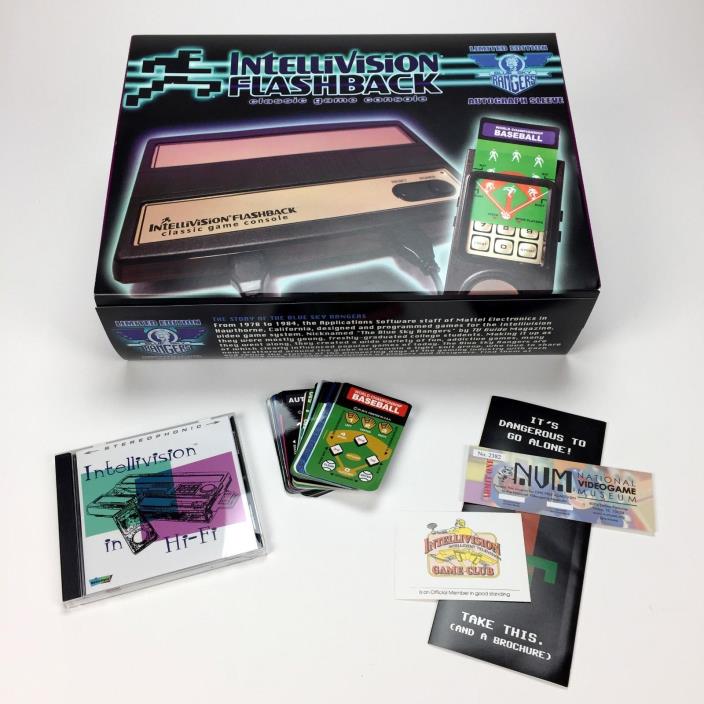 Intellivision Flashback Collector's Signed Limited Edition, +overlays +extras