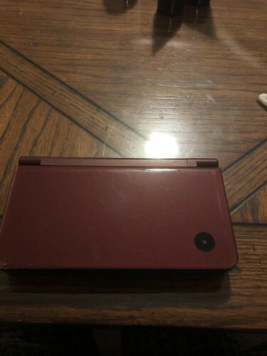 NINTENDO DSi XL BURGUNDY SYSTEM For Parts Or Not Working (Broken)