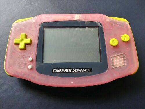 Nintendo Game Boy Advance pink with custom painted buttons