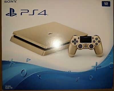 Sony PS4 PlayStation 4 Slim 1TB Gold Console CUH-2015B |BRAND NEW SEALED