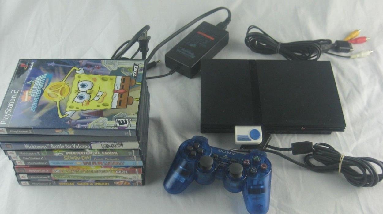 Sony Playstation 2 PS2 Slim Console Memory Card Controller Kids Games SCPH-70012