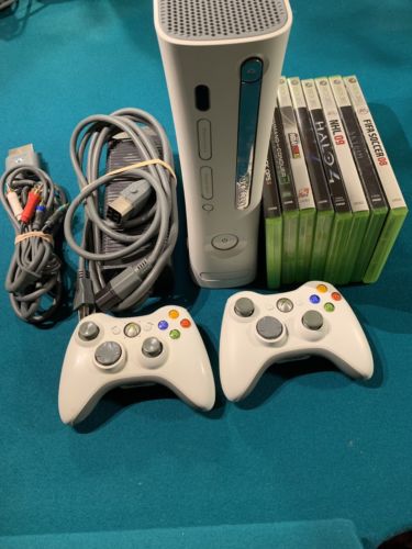 XBOX 360 20GB Console, Accessories, and 8 Games