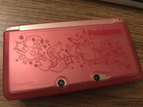 NINTENDO 3DS PINK JAPANESE CFW USED SYSTEM POKEMON