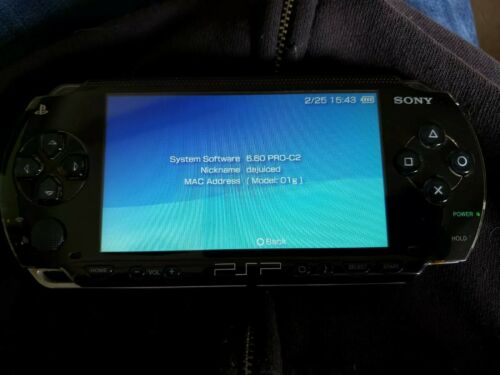 Sony PSP + custom firmware NTSC-J 1000 Piano Black + English Nice clean console