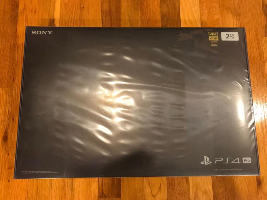 Sony Playstation PS4 Pro 2TB 500 Million Limited Edition Console In Hand