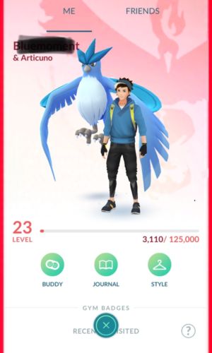 Pokemon Go Account Level 23 with (22 Regionals) 7 Legendaries & Others