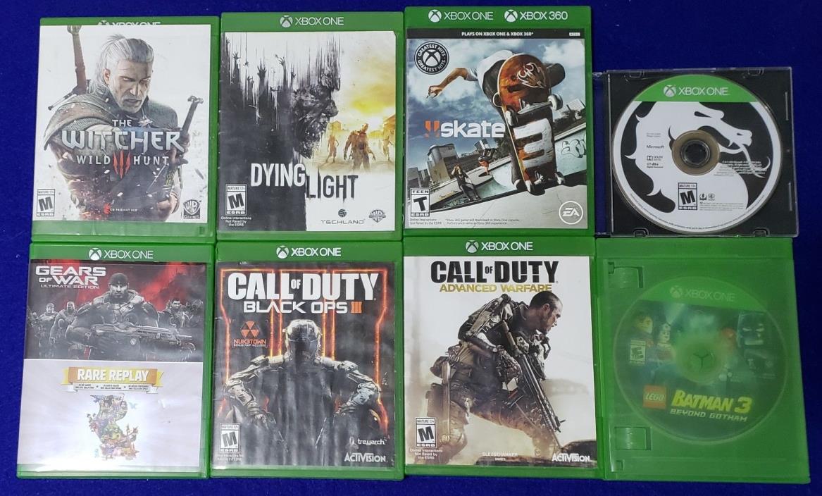 Defective Lot of 8 Xbox One Games [Not Working to Fix or Repair]