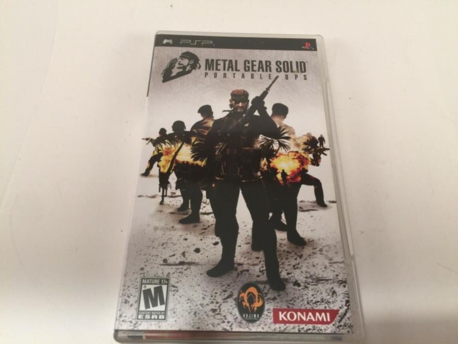 Metal Gear Solid: Portable Ops (Sony PSP, 2006) Complete