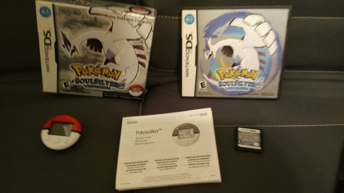 Pokemon Soul Silver DS Complete in Box W POKEWALKER W INSTRUCTION BOOK cib