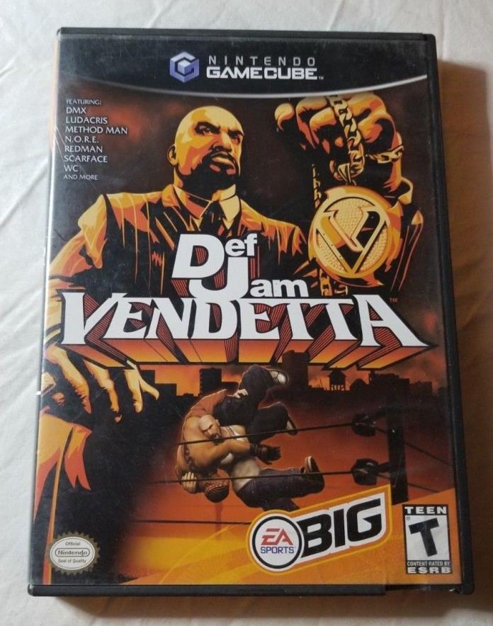 Def Jam Vendetta  - Nintendo GameCube Tested Complete Rare Game 1-4 Players