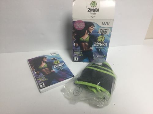 Zumba Fitness 2 (Nintendo Wii, 2011) Complete Big Box Belt And DVD